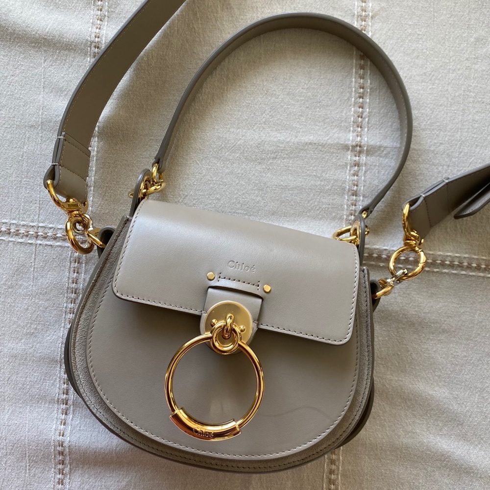 Chloe Small Tess Bag in Motty Grey